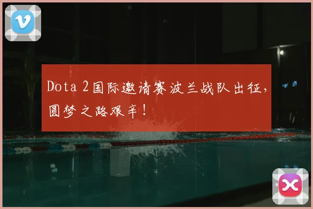 Dota 2国际邀请赛波兰战队出征，圆梦之路艰辛！